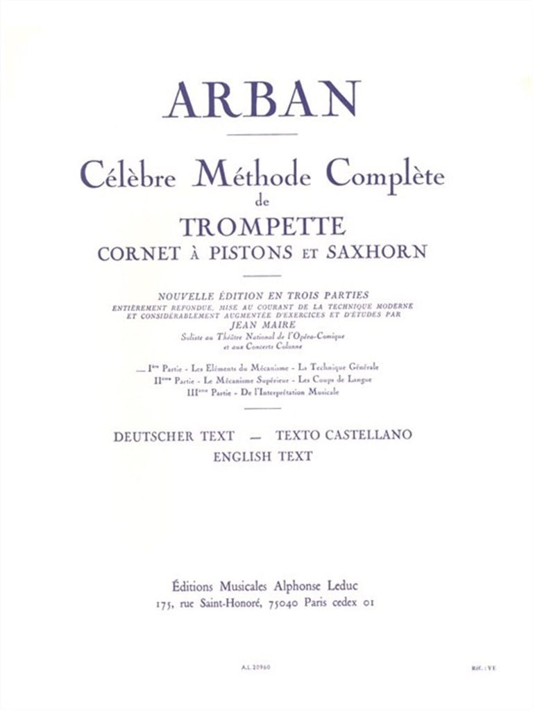 Célèbre Méthode Complète de Trompette - Volume 1